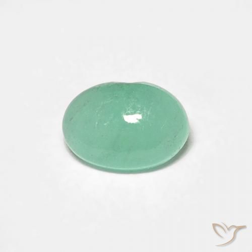 0.37ct 天然 鮮やかなグリーン エメラルド, 楕円形, 半透明