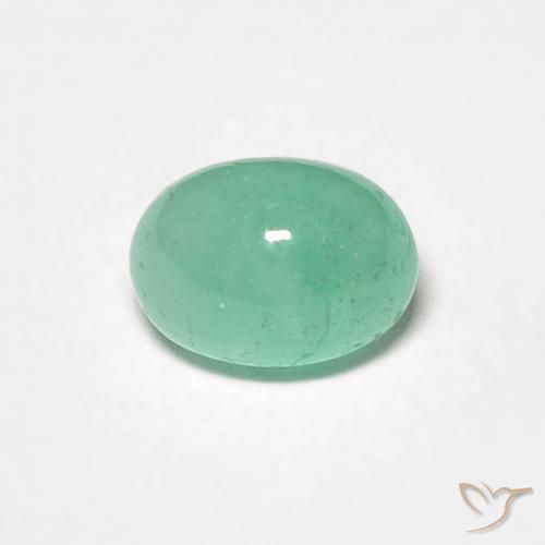0.65ct 天然 ライトグリーン エメラルド, 楕円形, 半透明