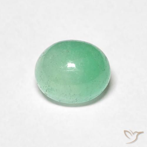 0.73ct 天然 ライトグリーン エメラルド, 楕円形, 半透明