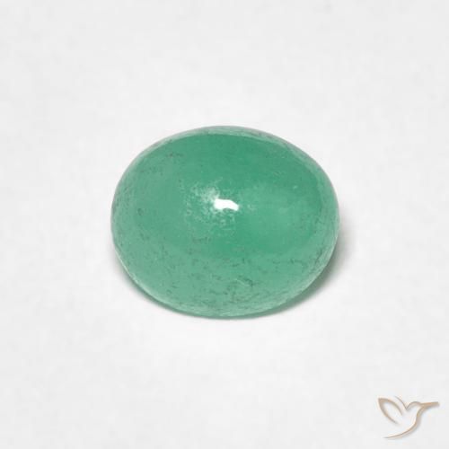 0.73ct 天然 ライトグリーン エメラルド, 楕円形, 半透明