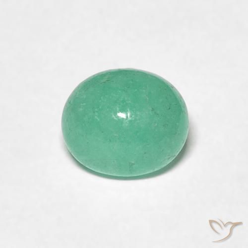0.94ct 天然 鮮やかなグリーン エメラルド, 楕円形, 半透明
