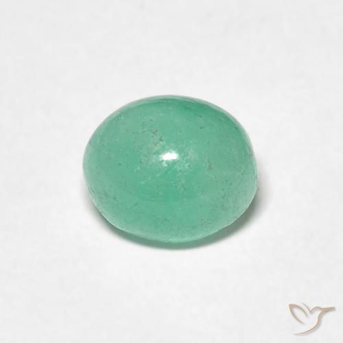 0.93ct 天然 鮮やかなグリーン エメラルド, 楕円形, 半透明