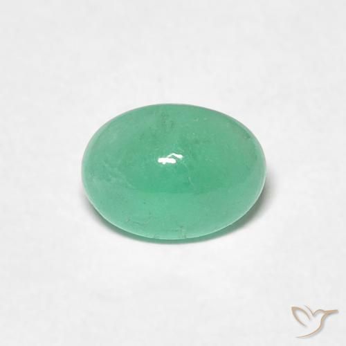 0.71ct 天然 ライトグリーン エメラルド, 楕円形, 半透明