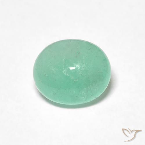 0.71ct 天然 ライトグリーン エメラルド, 楕円形, 半透明