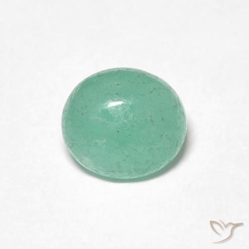 0.70ct 天然 鮮やかなグリーン エメラルド, 楕円形, 半透明