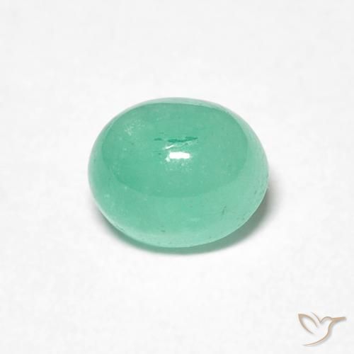 0.78ct 天然 鮮やかなグリーン エメラルド, 楕円形, 半透明