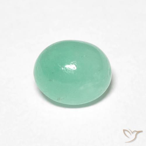 0.85ct 天然 ピスタチオグリーン エメラルド, 楕円形, 半透明