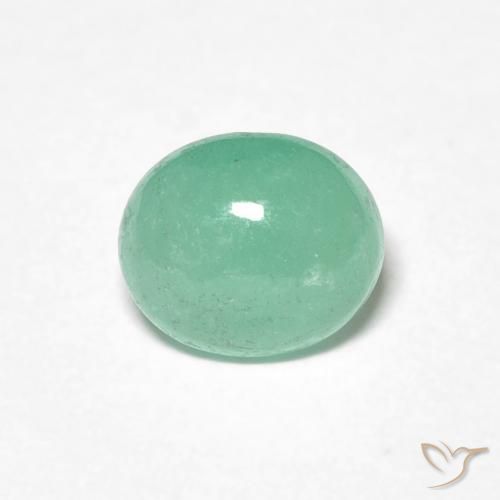 1.07ct 天然 ライトグリーン エメラルド, 楕円形, 半透明