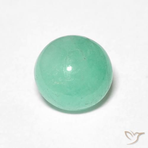 1.04ct 天然 鮮やかなグリーン エメラルド, ラウンド, 半透明