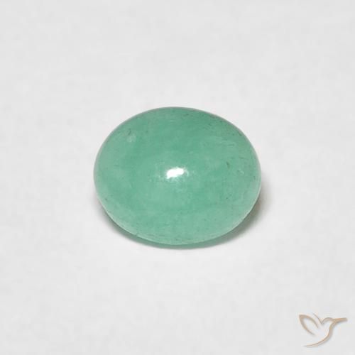 0.41ct 天然 シダグリーン エメラルド, 楕円形, 半透明