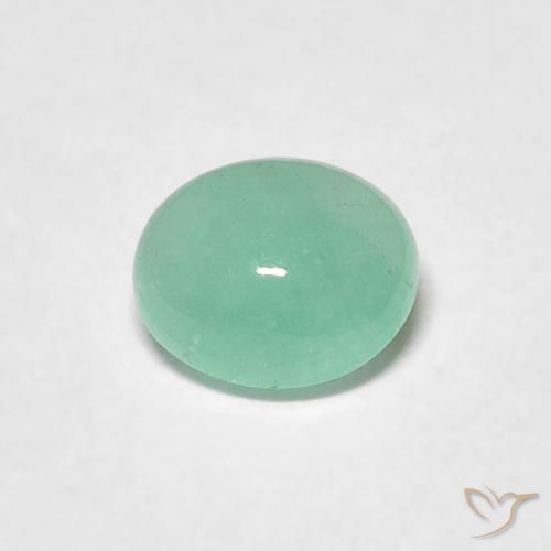 0.54ct 天然 ミディアムグリーン エメラルド, 楕円形, 半透明