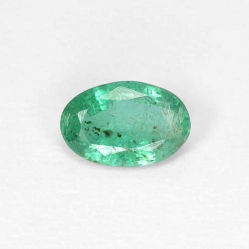0.35ct 天然 クールグリーン エメラルド, 楕円形, SI