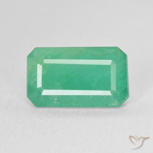 3.66ct 天然 ブルーグリーン エメラルド, エメラルドカット, SI