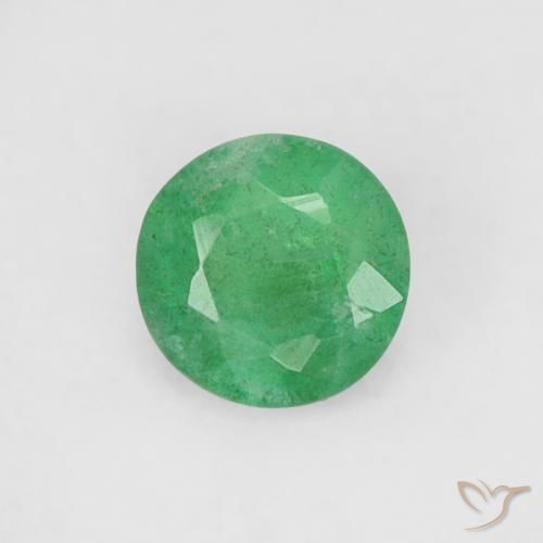 0.16ct 天然 クールグリーン エメラルド, ラウンド, SI