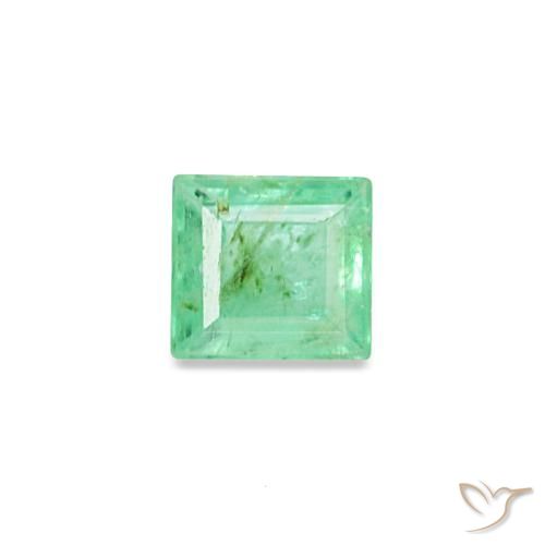 0.14ct グリーン エメラルド, バゲット, SI
