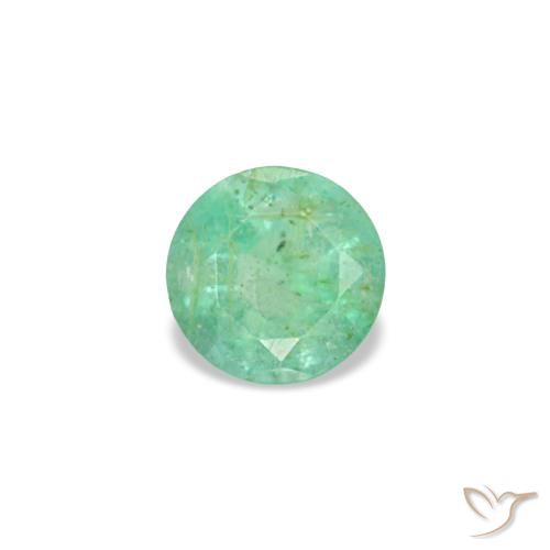 0.17ct グリーン エメラルド, ラウンド, VS-SI