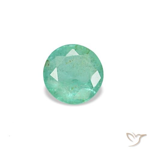 0.16ct グリーン エメラルド, ラウンド, VS-SI