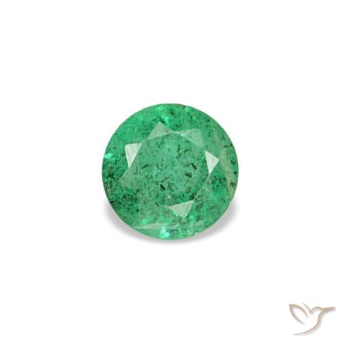 0.15ct グリーン エメラルド, ラウンド, VS-SI