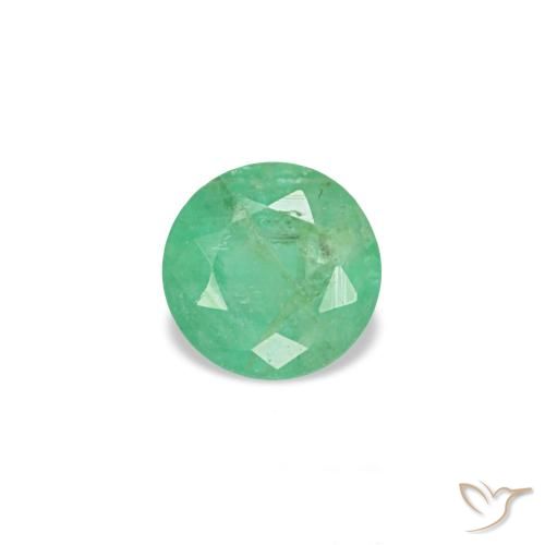 0.17ct グリーン エメラルド, ラウンド, VS-SI