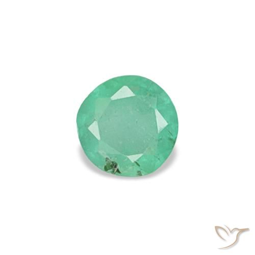 0.17ct グリーン エメラルド, ラウンド, VS-SI