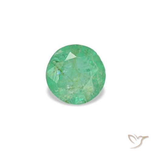 0.17ct グリーン エメラルド, ラウンド, VS