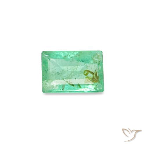 0.15ct グリーン エメラルド, バゲット, SI