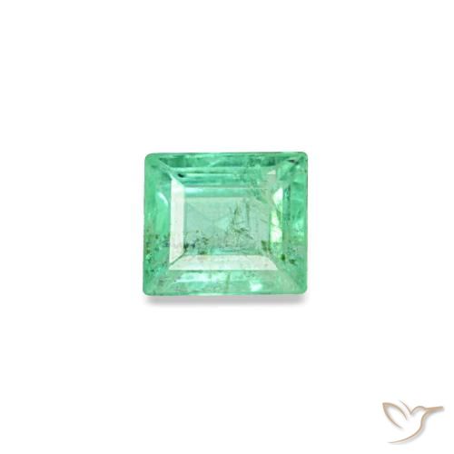0.15ct グリーン エメラルド, バゲット, SI
