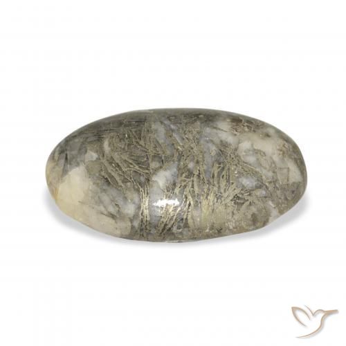 21.25カラットの天然マルチカラーFeather Pyrite、楕円形、オペーク