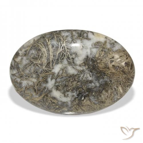 30.97ct 天然 マルチカラー Feather Pyrite, 楕円形, オペーク