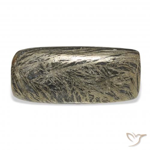 28.89ct 天然 マルチカラー Feather Pyrite, クッション, オペーク
