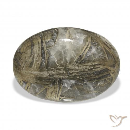 23.16ct 天然 マルチカラー Feather Pyrite, 楕円形, オペーク