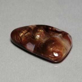 11.86カラットの天然マルチカラーファイアーアゲート（22.7×13.8 mm・透明）