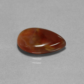 5.11カラットの天然マルチカラーファイアーアゲート（16.4×10.5 mm・透明）