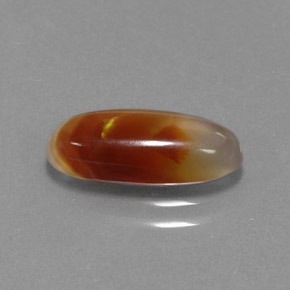 2.00カラットの天然マルチカラーファイアーアゲート（13×5.8 mm・透明）