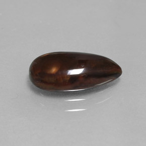 2.18カラットの天然マルチカラーファイアーアゲート（12.9×7 mm・洋梨の形）