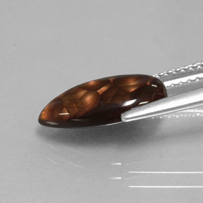 2.18カラットの天然マルチカラーファイアーアゲート（12.9×7 mm・洋梨の形）