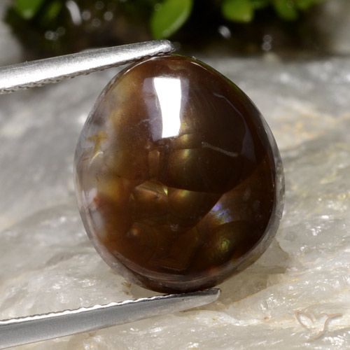 6.05ct 天然 マルチカラー ファイアアゲート, ファンシー, 半透明