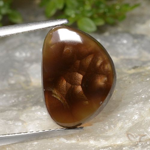 4.54ct 天然 マルチカラー ファイアアゲート, ファンシー, 半透明