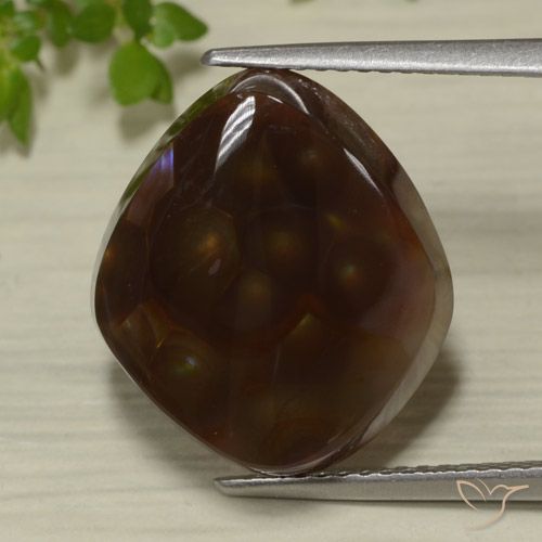 9.45ct 天然 マルチカラー ファイアアゲート, ファンシー, 半透明