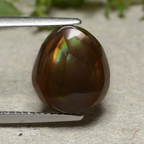 4.61ct 天然 マルチカラー ファイアアゲート, ファンシー, オペーク