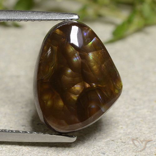 5.95ct 天然 マルチカラー ファイアアゲート, ファンシー, オペーク