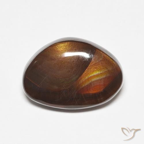 7.08ct 天然 マルチカラー ファイアアゲート, ファンシー, 半透明