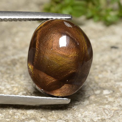 8.86ct 天然 マルチカラー ファイアアゲート, 楕円形, オペーク