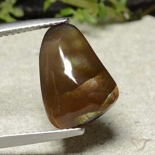 8.38ct 天然 マルチカラー ファイアアゲート, ファンシー, オペーク