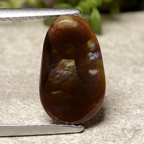 2.38ct 天然 マルチカラー ファイアアゲート, 楕円形, オペーク