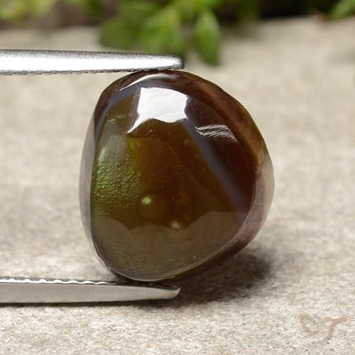 5.77ct 天然 マルチカラー ファイアアゲート, ファンシー, オペーク