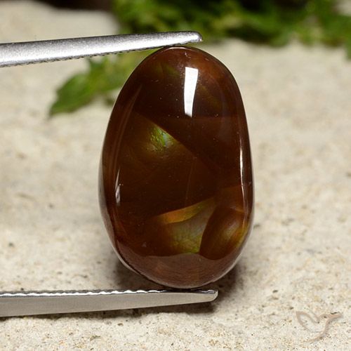 6.69ct 天然 マルチカラー ファイアアゲート, ファンシー, オペーク