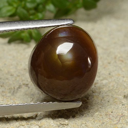 4.76ct 天然 マルチカラー ファイアアゲート, ファンシー, オペーク