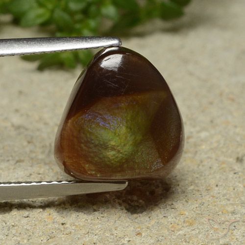 4.94ct 天然 マルチカラー ファイアアゲート, ファンシー, オペーク