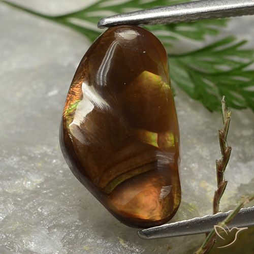 2.77ct 天然 マルチカラー ファイアアゲート, ファンシー, オペーク